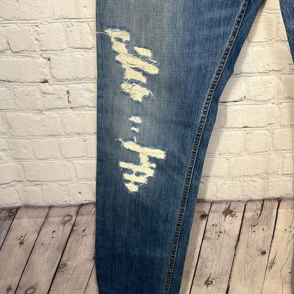 Levi’s Mens 508 Regular Taper Distressed Jeans size W36 x L32 - Picture 3 of 12